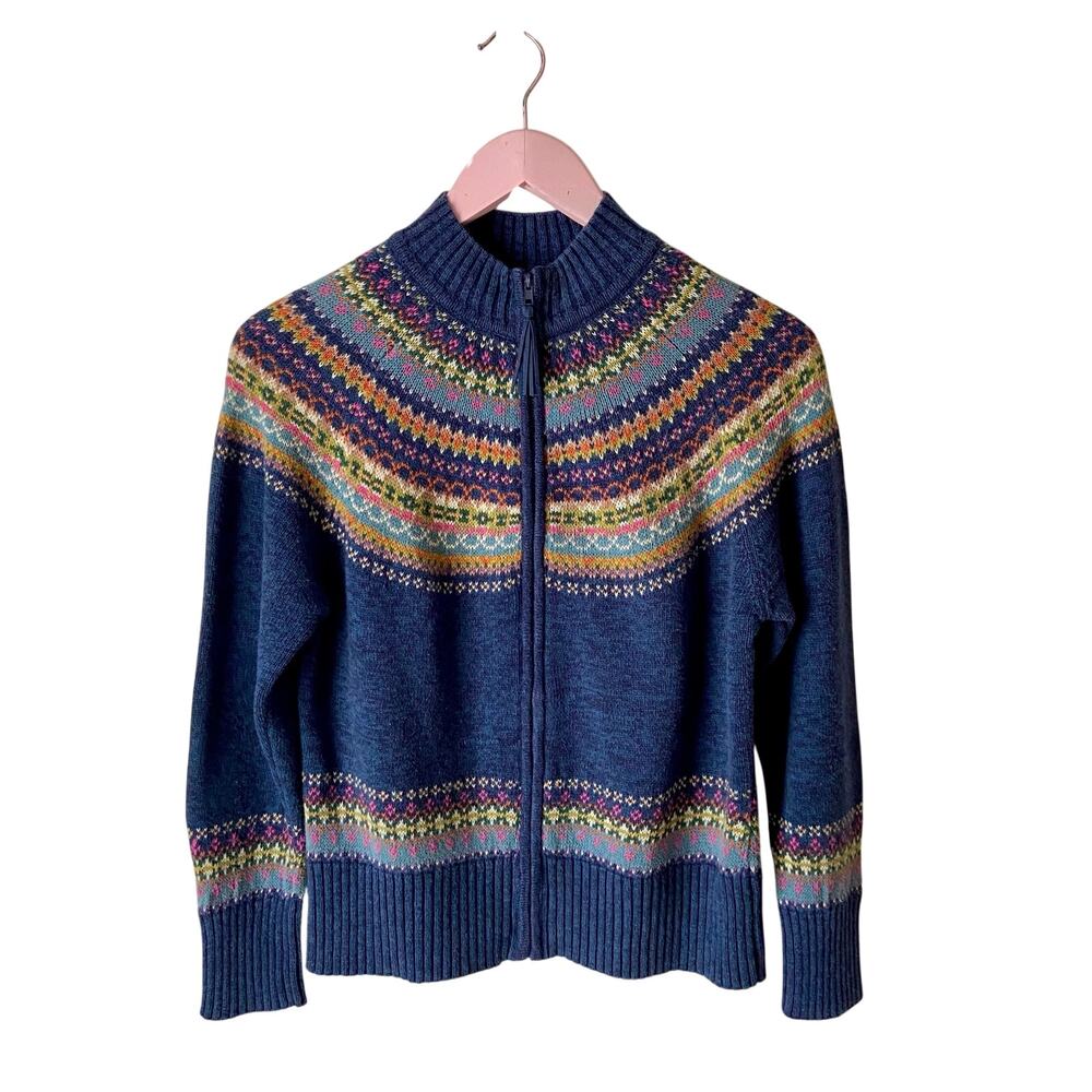 Tiara International Vintage Fair Isle Cardigan